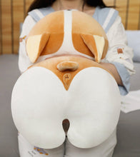 Load image into Gallery viewer, Image of a Corgi stuffed animal soft plush toy back view