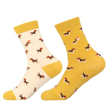 Load image into Gallery viewer, Image of two super cute beagle socks