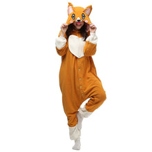 Load image into Gallery viewer, Image of a lady wearing a Corgi onesie