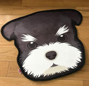 Image of a schnauzer rug with schnauzer face