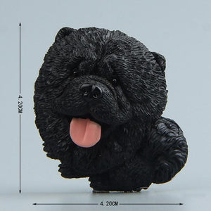 Cutest Rough Collie Fridge MagnetHome DecorTibetan Mastiff - Black