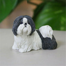 Load image into Gallery viewer, Image of a super cute Shih Tzu figurine in Black and White color