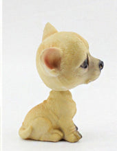 Load image into Gallery viewer, Image of a sitting Chihuahua bobblehead - side view