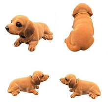 Load image into Gallery viewer, Image of the collage of dachshund bobblehead