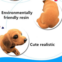 Load image into Gallery viewer, Image of dachshund bobblehead detail information