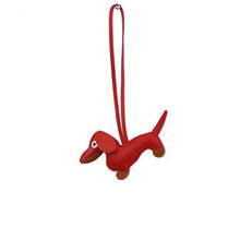 Load image into Gallery viewer, Image of a dachshund accessory in the color red
