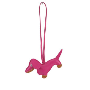 Image of a dachshund accessory in the color rose red