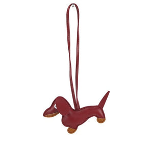 Image of a dachshund accessory in the color wine red