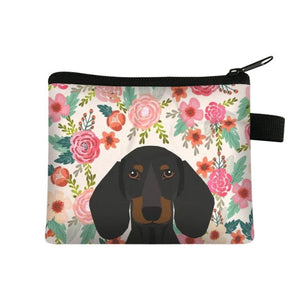 Dachshund in Bloom Coin Purse-Accessories-Accessories, Bags, Dachshund, Dogs-6
