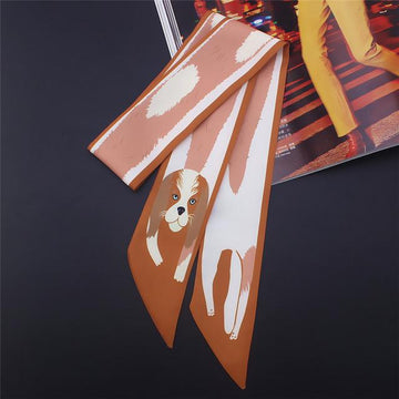 Dalmatian Love Womens Silk Neck ScarfAccessoriesCavalier King Charles Spaniel