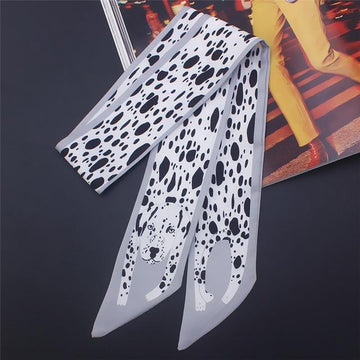 Dalmatian Love Womens Silk Neck ScarfAccessoriesDalmatian