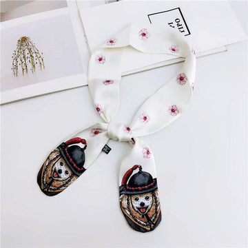 Dalmatian Love Womens Silk Neck ScarfAccessoriesShih Tzu