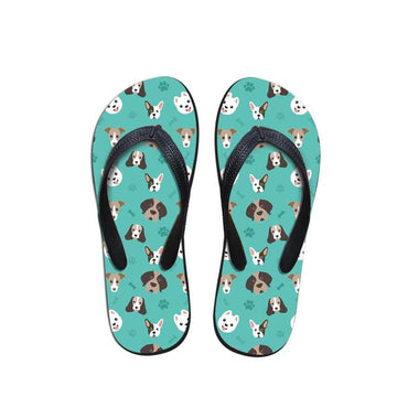 Doggo Love Simple Slippers-Footwear-Cocker Spaniel, Dogs, Footwear, French Bulldog, Greyhound, Pomeranian, Saint Bernard, Slippers, Whippet-5-1