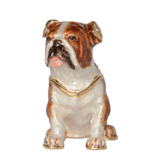 Load image into Gallery viewer, English Bulldog Love Small Jewellery Box FigurineHome Decor