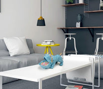 Image of a cutest organiser English Bulldog statue kept on the table