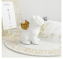 Load image into Gallery viewer, Image of an english bulldog statue in the color white