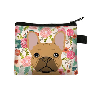 Fawn French Bulldog in Bloom Coin Purse-Accessories-Accessories, Bags, Dogs, French Bulldog-2