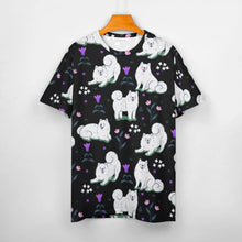 Load image into Gallery viewer, black bichon frise t-shirt for women