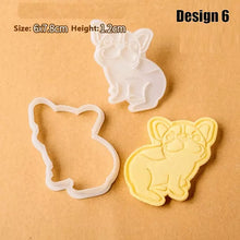 Load image into Gallery viewer, Image of a super cute french bulldog cookie cutter in design 6