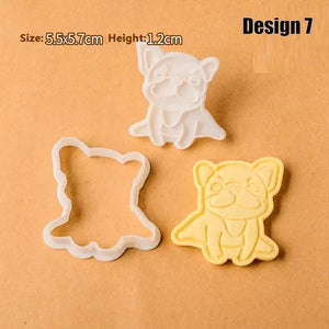 Image of a super cute french bulldog cookie cutter in design 7