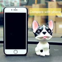 Load image into Gallery viewer, Image of the size comparison of french bulldog bobblehead
