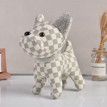 Load image into Gallery viewer, Blingy French Bulldog PU Leather Statue-Home Decor-Dogs, French Bulldog, Home Decor, Statue-White-2