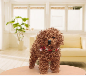 Fuzzy Standing Toy Poodle stuffed Animal Plush Toy-Soft Toy-Dogs, Home Decor, Soft Toy, Stuffed Animal, Toy Poodle-10