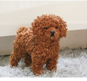 Fuzzy Standing Toy Poodle stuffed Animal Plush Toy-Soft Toy-Dogs, Home Decor, Soft Toy, Stuffed Animal, Toy Poodle-2