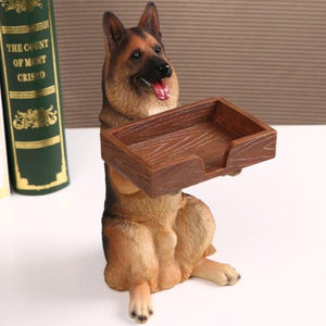 German Shepherd Love Business Card Holder Statue-Home Decor-Dogs, German Shepherd, Home Decor, Statue-3