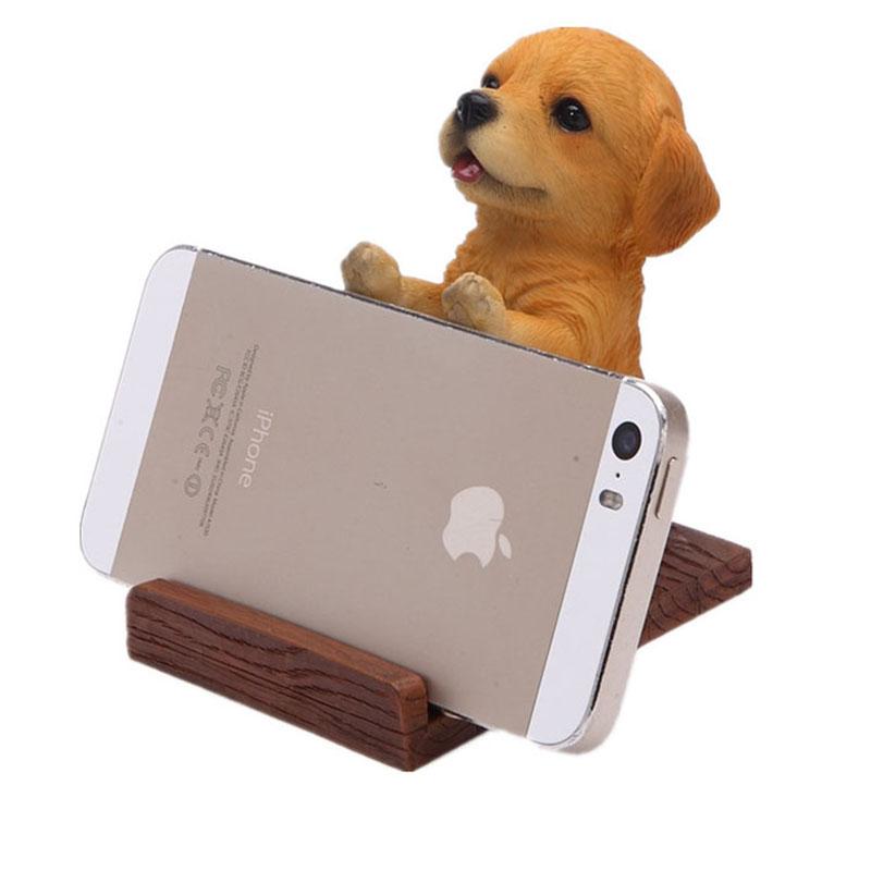 Golden Retriever Love Resin and Wood Cell Phone Holder