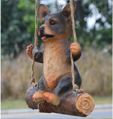 Hanging Corgi Love Garden Statues-Home Decor-Corgi, Dogs, Home Decor, Statue-6