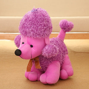 Happy Plush Poodle Stuffed Animals-Soft Toy-Dogs, Home Decor, Poodle, Soft Toy, Stuffed Animal-Purple-2