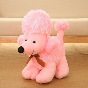 Happy Plush Poodle Stuffed Animals-Soft Toy-Dogs, Home Decor, Poodle, Soft Toy, Stuffed Animal-Pink-4