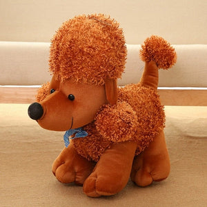 Happy Plush Poodle Stuffed Animals-Soft Toy-Dogs, Home Decor, Poodle, Soft Toy, Stuffed Animal-Brown-1