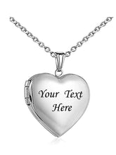 Load image into Gallery viewer, Heart-Shaped Custom Dog Necklace Locket made of Stainless Steel-Personalized Dog Gifts-Dogs, Jewellery, Necklace, Personalized Dog Gifts-2