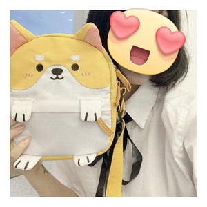 Husky and Shiba Inu Love Messenger BagAccessoriesShiba Inu