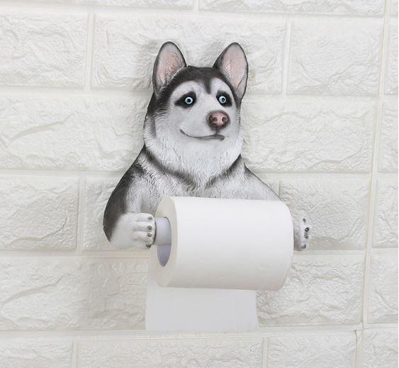 Husky Love Toilet Roll HolderHome Decor