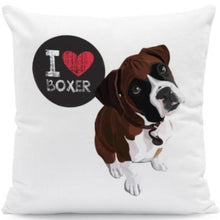 Load image into Gallery viewer, I Heart My English Bulldog Cushion CoverCushion CoverOne SizeBoxer