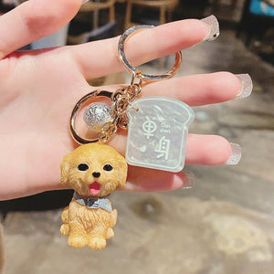 I Love My Pug Keychain-Accessories-Accessories, Dogs, Keychain, Pug-Golden Retriever-16