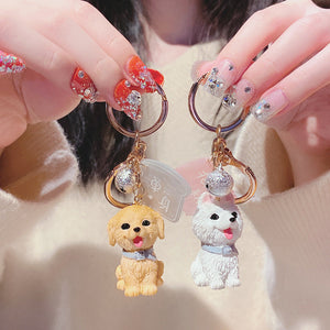 I Love My Samoyed Keychain-Accessories-Accessories, Dogs, Keychain, Samoyed-13