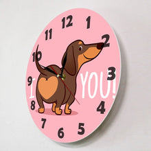 Load image into Gallery viewer, I Love You Dachshund Wall Clock-Home Decor-Dachshund, Dogs, Home Decor, Wall Clock-19