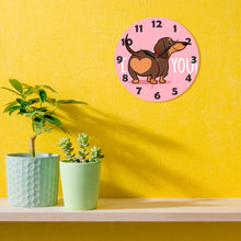 Load image into Gallery viewer, I Love You Dachshund Wall Clock-Home Decor-Dachshund, Dogs, Home Decor, Wall Clock-3
