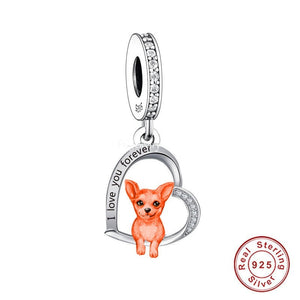 I Love You Forever Chihuahua Silver Jewelry Pendant-Dog Themed Jewellery-Chihuahua, Dogs, Jewellery, Pendant-19