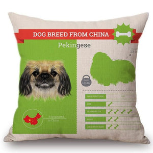 Know Your Japanese Chin Cushion Cover - Series 1Home DecorOne SizePekingese