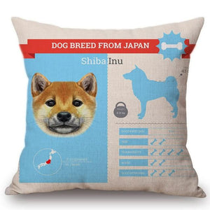 Know Your Japanese Chin Cushion Cover - Series 1Home DecorOne SizeShiba Inu