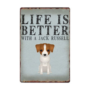 Life Is Better With A Basset Hound Tin Poster-Sign Board-Basset Hound, Dogs, Home Decor, Sign Board-10