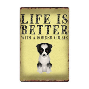 Life Is Better With A Basset Hound Tin Poster-Sign Board-Basset Hound, Dogs, Home Decor, Sign Board-9