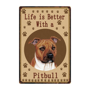 Life Is Better With A Boxer Tin Posters-Sign Board-Boxer, Dogs, Home Decor, Sign Board-6