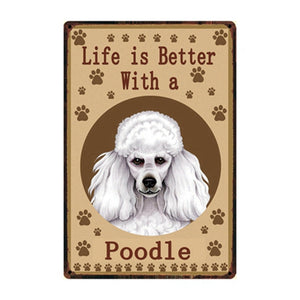 Life Is Better With A Papillon Tin Poster-Sign Board-Dogs, Home Decor, Papillon, Sign Board-7