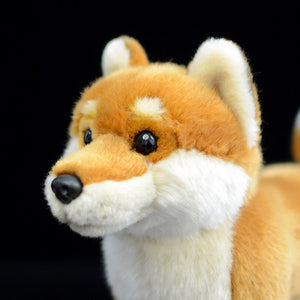 Lifelike Standing Orange Shiba Inu Soft Plush Toy-Home Decor-Dogs, Home Decor, Shiba Inu, Soft Toy, Stuffed Animal-2